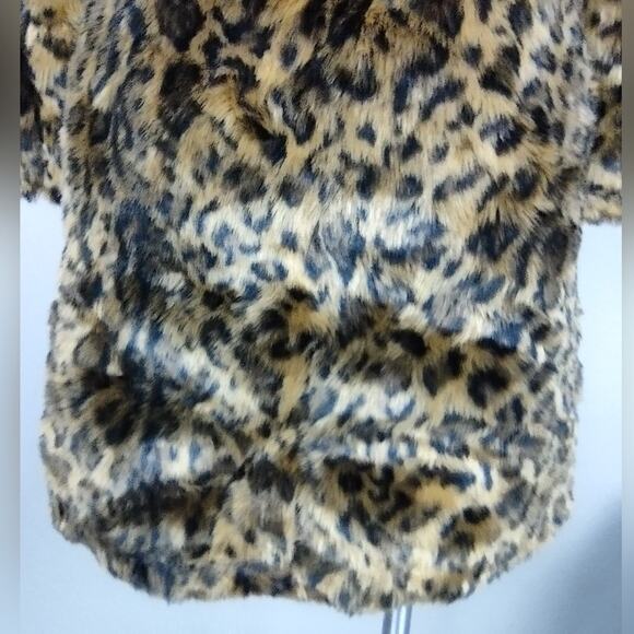 J. Crew Faux-fur leopard coat Size XXS - Picture 14 of 16